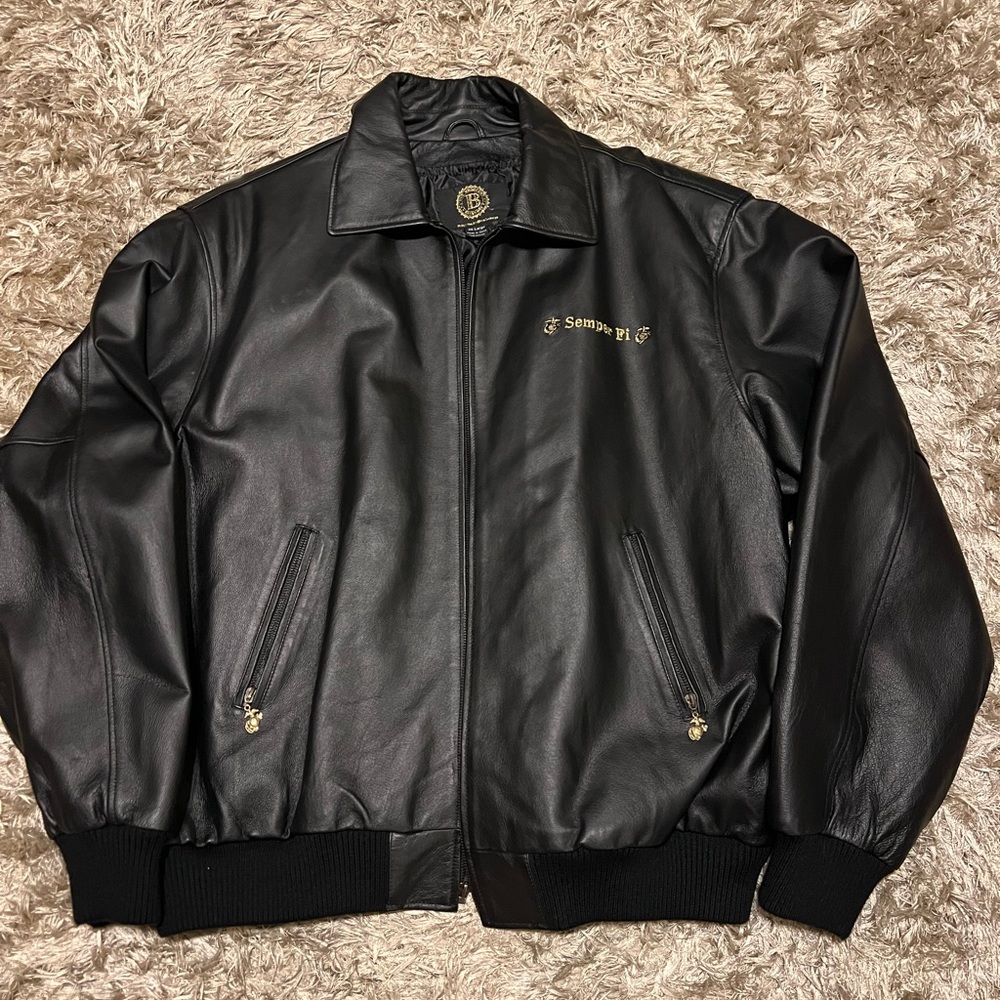 USMC Leather Coat from Bradford Exchange